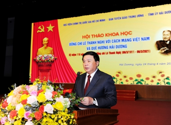 Hội thảo khoa học: "Đồng chí Lê Thanh Nghị với cách mạng Việt Nam  và quê hương Hải Dương"