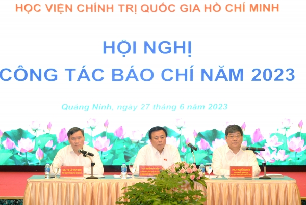 Hội nghị công tác báo chí năm 2023 của Học viện Chính trị quốc gia Hồ Chí Minh