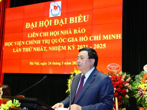 Đại hội lần thứ nhất Liên Chi hội Nhà báo Học viện Chính trị quốc gia Hồ Chí Minh nhiệm kỳ 2021-2025
