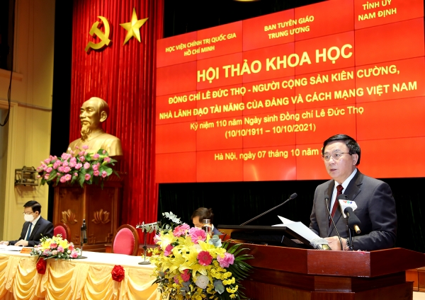 Đồng chí Lê Đức Thọ - Người cộng sản kiên cường, nhà lãnh đạo tài năng của Đảng và cách mạng Việt Nam”