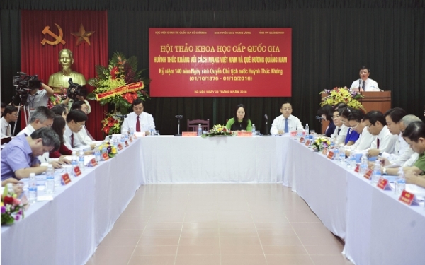 Hội thảo khoa học “Huỳnh Thúc Kháng với cách mạng Việt Nam và quê hương Quảng Nam”