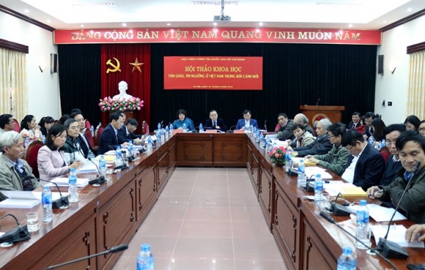 Hội thảo khoa học “Tôn giáo, tín ngưỡng ở Việt Nam trong bối cảnh mới”