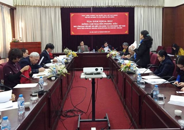 Tọa đàm khoa học: “Đồng chí Nguyễn Phong Sắc – Nhà lãnh đạo tiền bối tiêu biểu của Đảng và cách mạng Việt Nam”