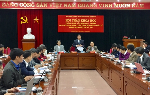 Hội thảo khoa học: Thách thức chính trị - an ninh của Việt Nam trong tiến trình hội nhập quốc tế những năm đầu thế kỷ XXI