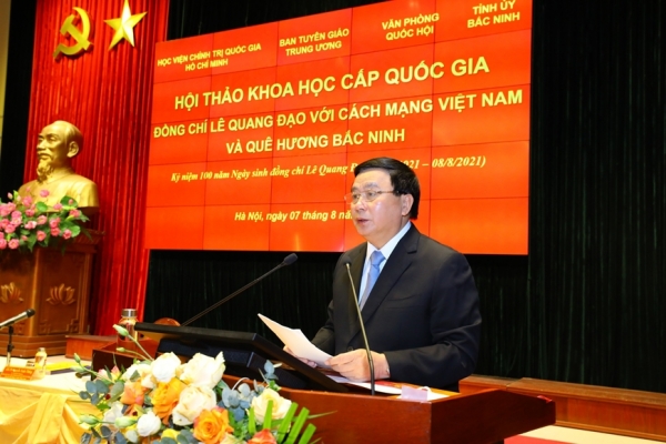 Hội thảo khoa học cấp quốc gia: “Đồng chí Lê Quang Đạo với cách mạng Việt Nam và quê hương Bắc Ninh”